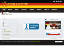 Tablet Screenshot of horstkelectric.com